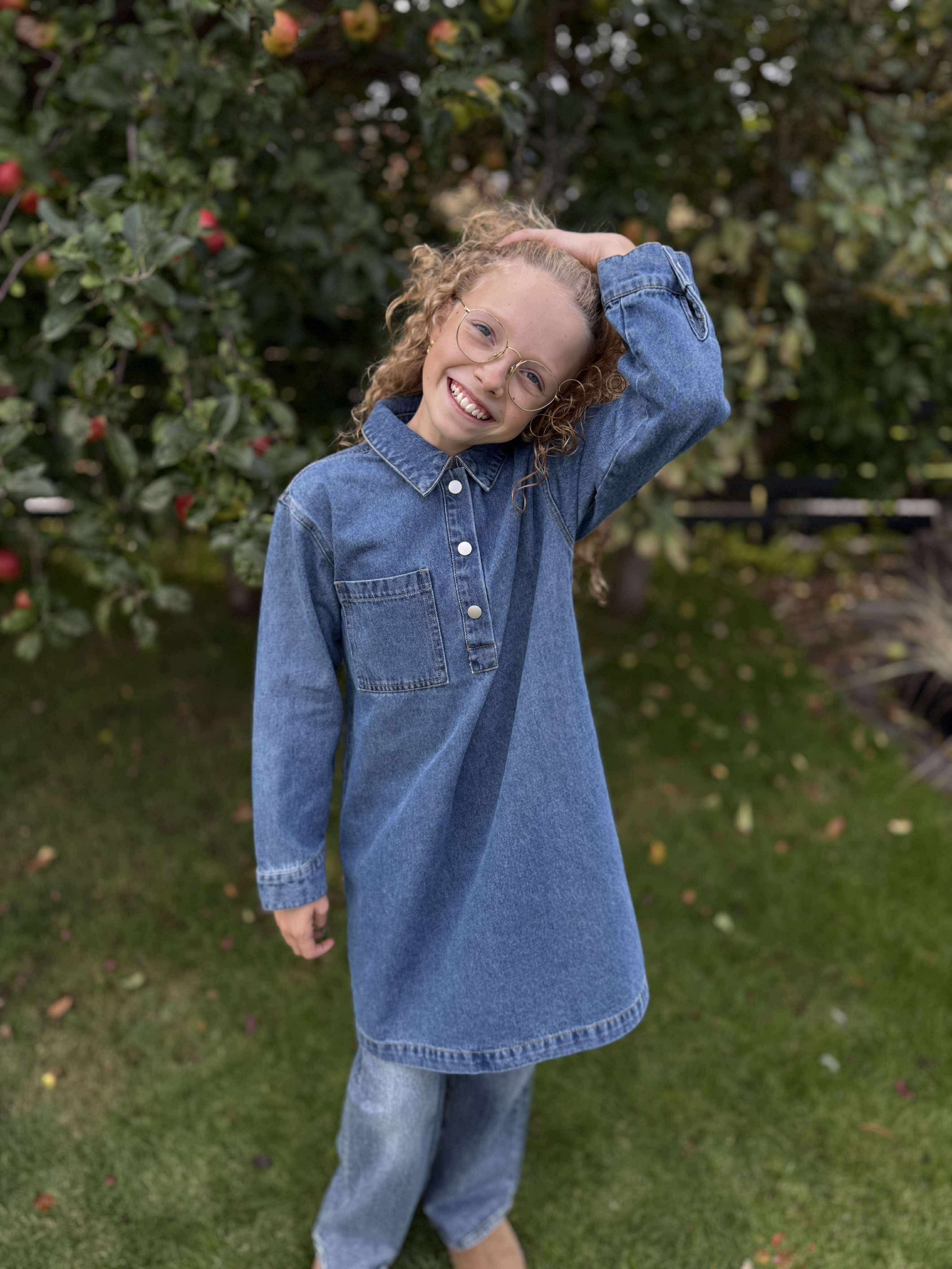 VMELILLIA Midi Dress - Medium Blue Denim